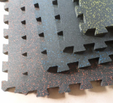 Interlocking Speckled Rubber Tile